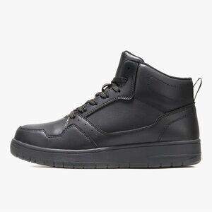 Sleek Black Men's High-Top Sneakers